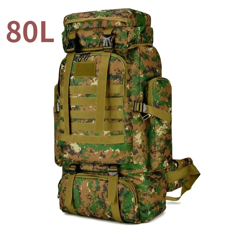 80L/100L  Mountaineering Bag Climb Bag Tactical Backpacks GlowCart