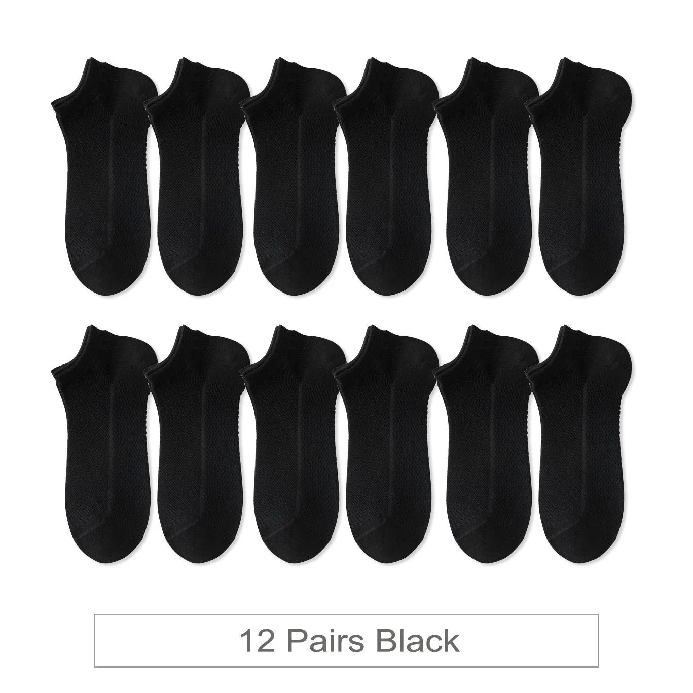 12 Pairs New Woman Cotton Socks Short Thin Mesh Breathable GlowCart