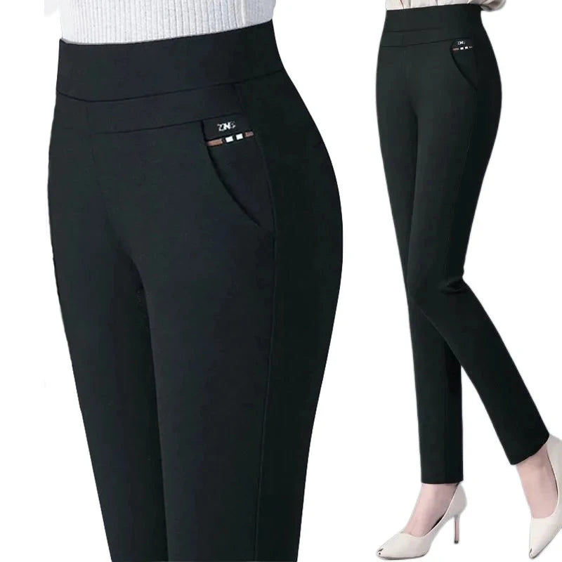 Thin & Thick Warm Winter Pencil Pants Womens Snow Plush GlowCart
