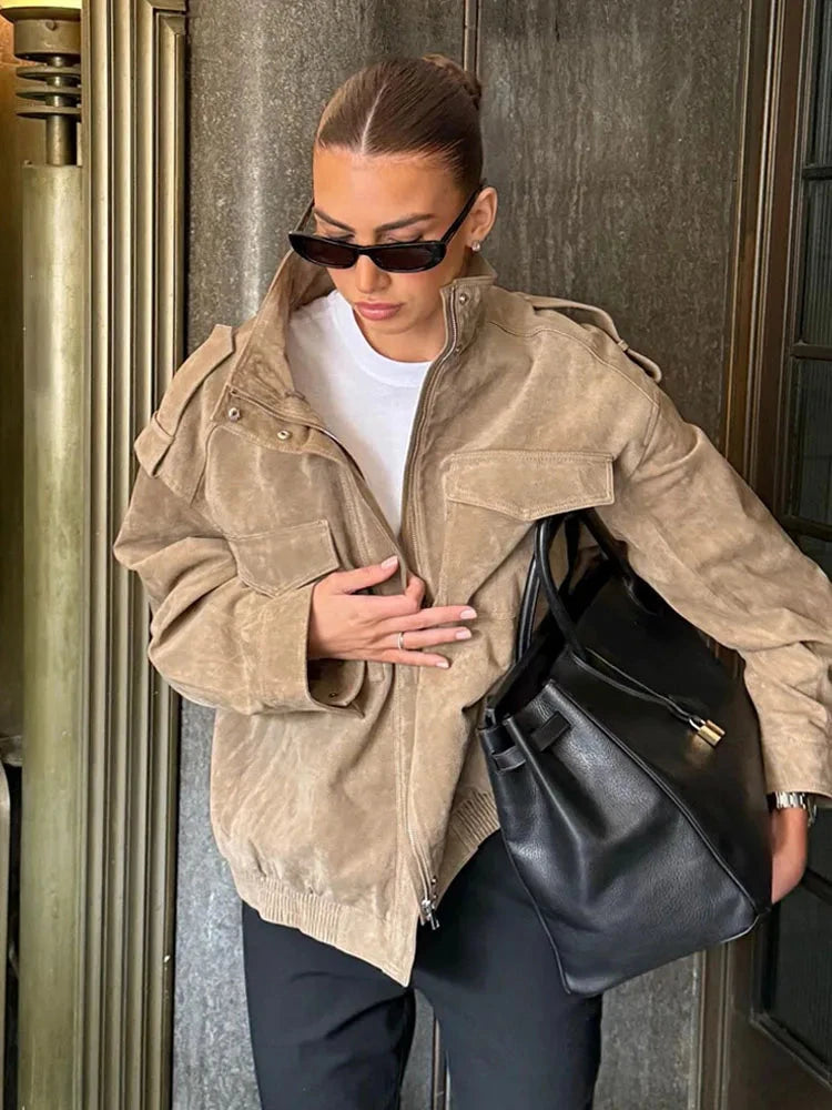 HH Women's New Fashion Long Sleeves Jackets Solid Turtleneck GlowCart