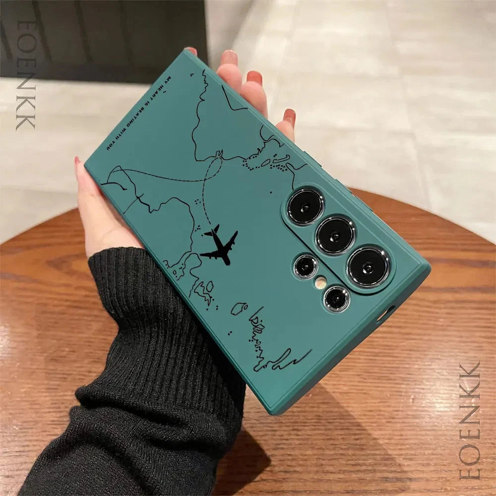 Silica gel Phone Case For Samsung Galaxy S25 S24 Ultra S23 GlowCart