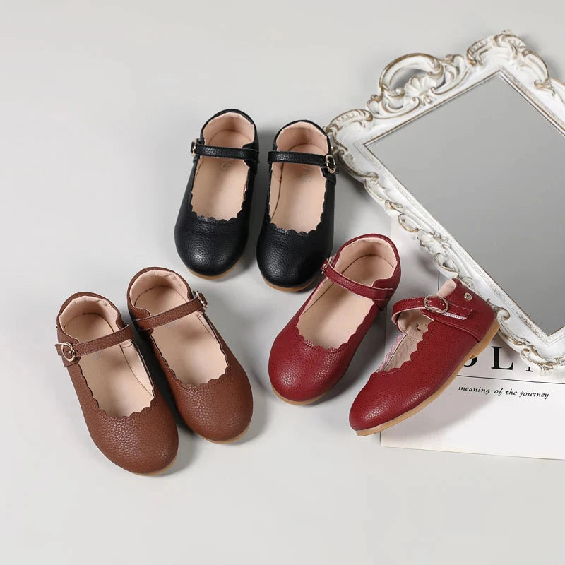 AS New Kids Shoes Children Princess Shoes Baby Boys Leather Shoes Toddler Slip On Flats Girls Fashion Oxford Platform Mary Jane GlowCart