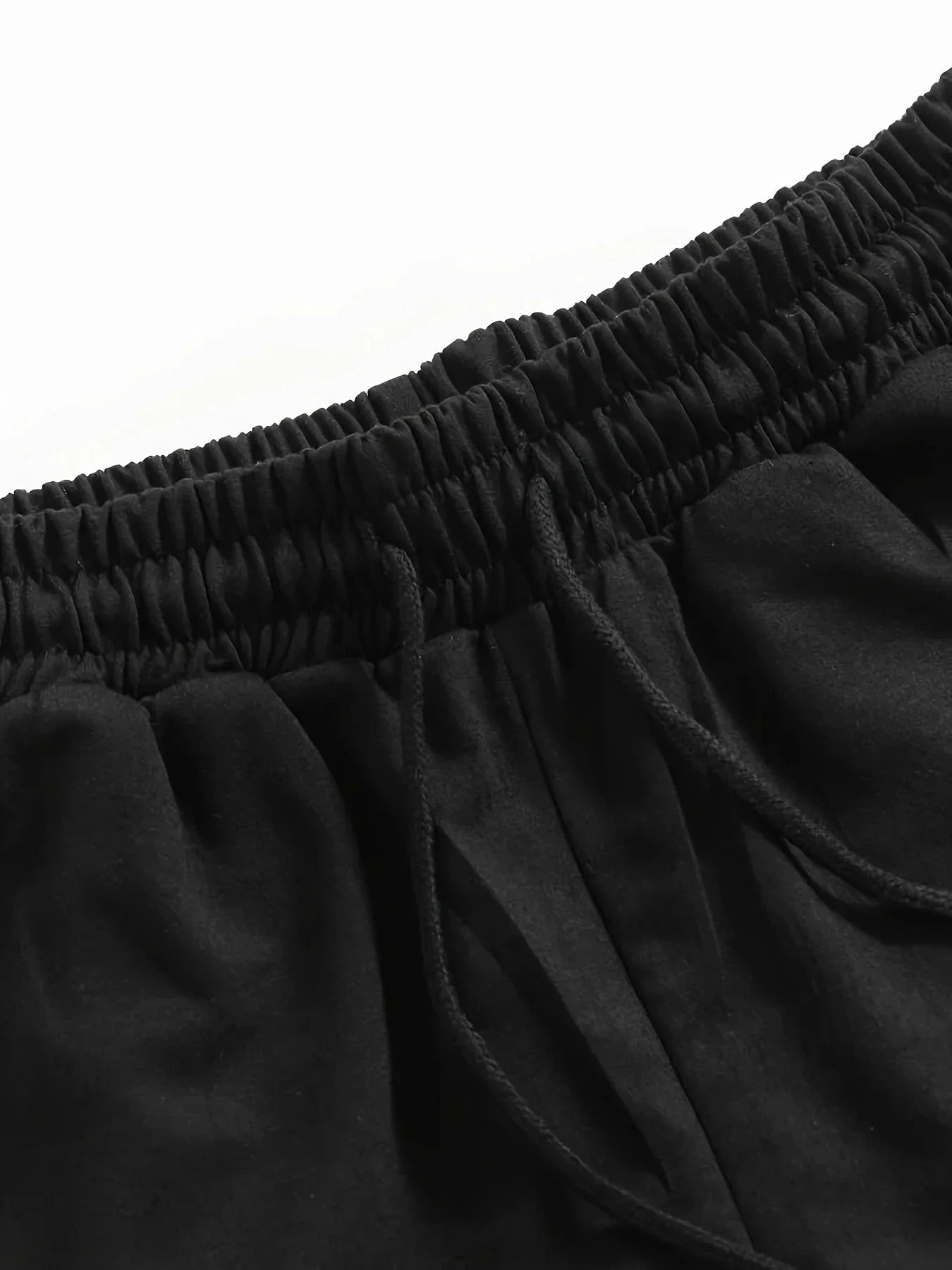 Women's sports shorts and sweatpants solid color pants with pockets and drawstrings loose knitted sweatpants GlowCart