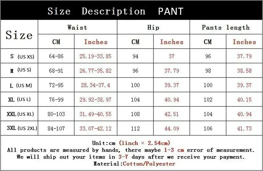 2025 Men's Gothic Print Casual Jogging Sport Pants GlowCart