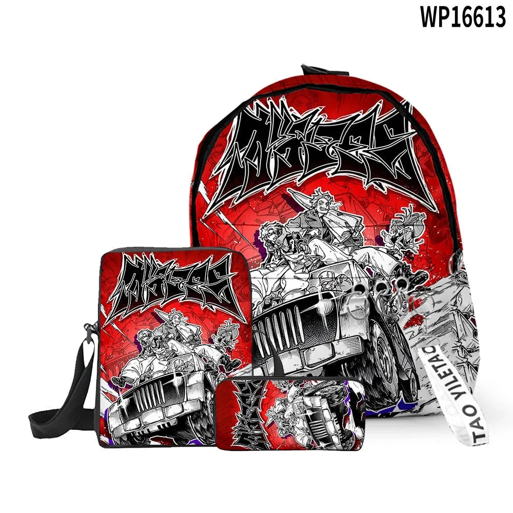 Cartoon Popular Gachiakuta 3D Print 3pcs/Set pupil School GlowCart