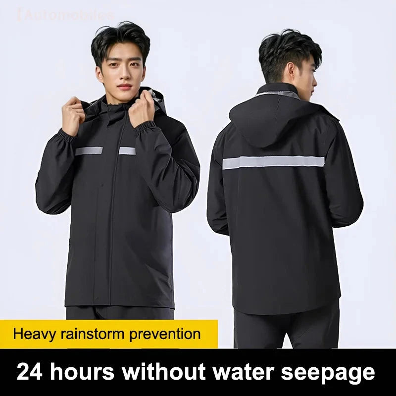 Men's and Women's Outdoor Motorcycle Riding Rain Suit - GlowCart