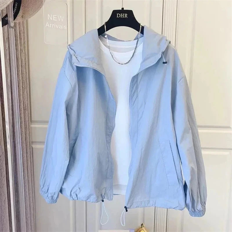 Women Jacket Waterproof Windbreaker Jackets Female Hooded GlowCart