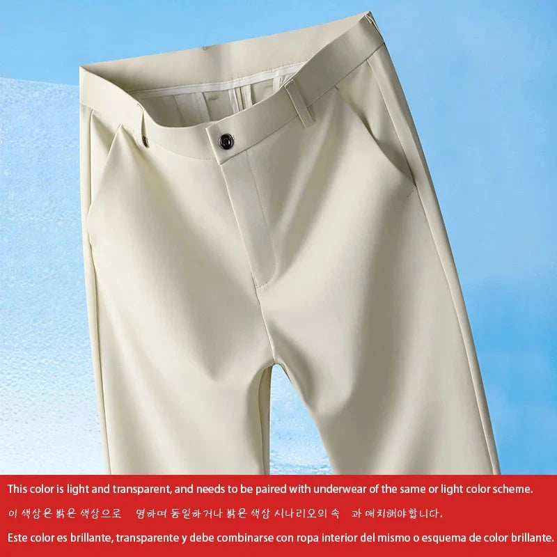29-42 Men's Summer Pants Thin Straight Stretch Casual Pants GlowCart