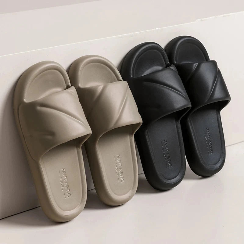 Cloud Slippers For Men Bathroom Thick-soled Non-Slip Slides GlowCart