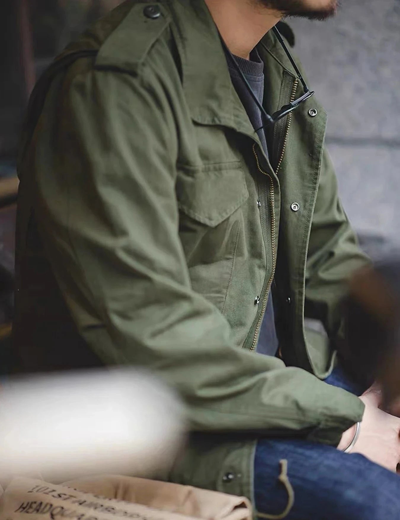 M65 Field Jacket, Men's Military Jacket, Retro Multi Pocket GlowCart