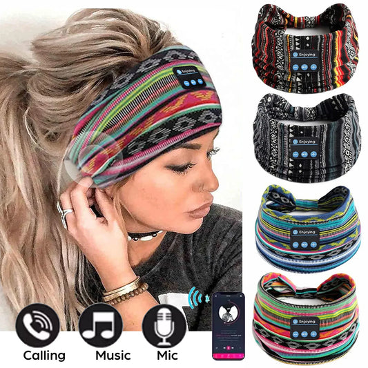 Bluetooth Earphones Sports Sleeping Headband Wireless