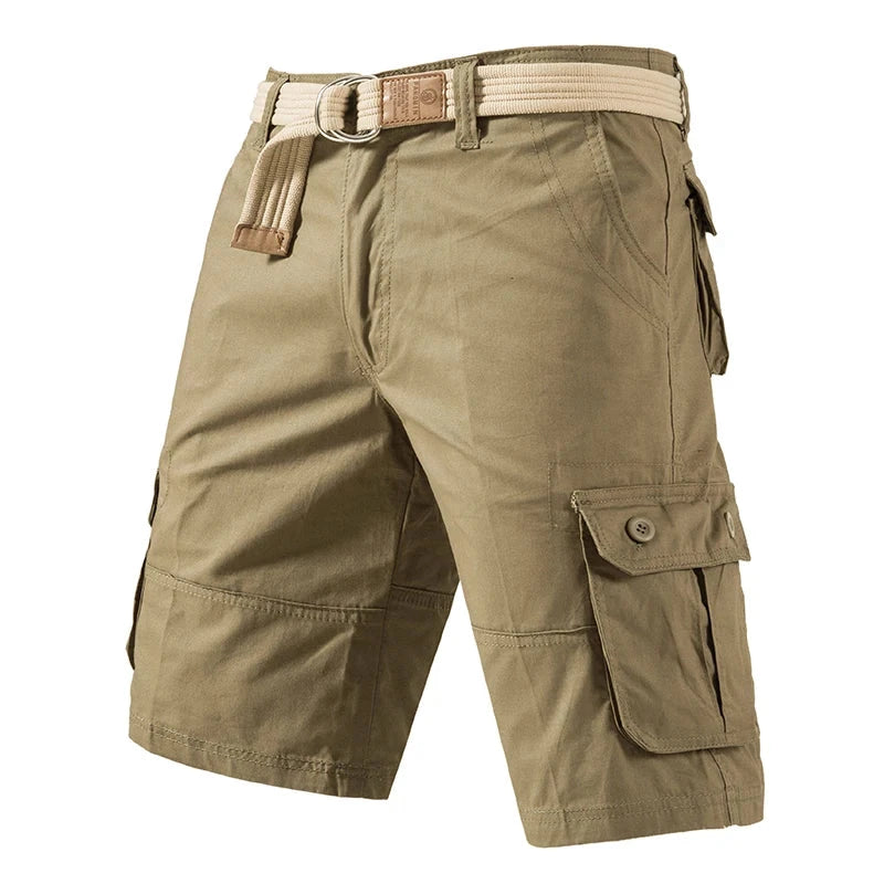 Cargo Knee Shorts Men Sports Casual Bermuda Shorts Plus Size GlowCart