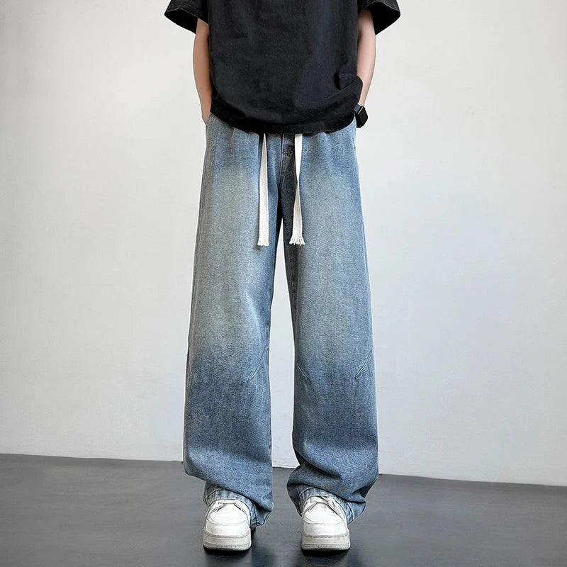 New 2025 men's HIHOP style casual long jeans classic GlowCart