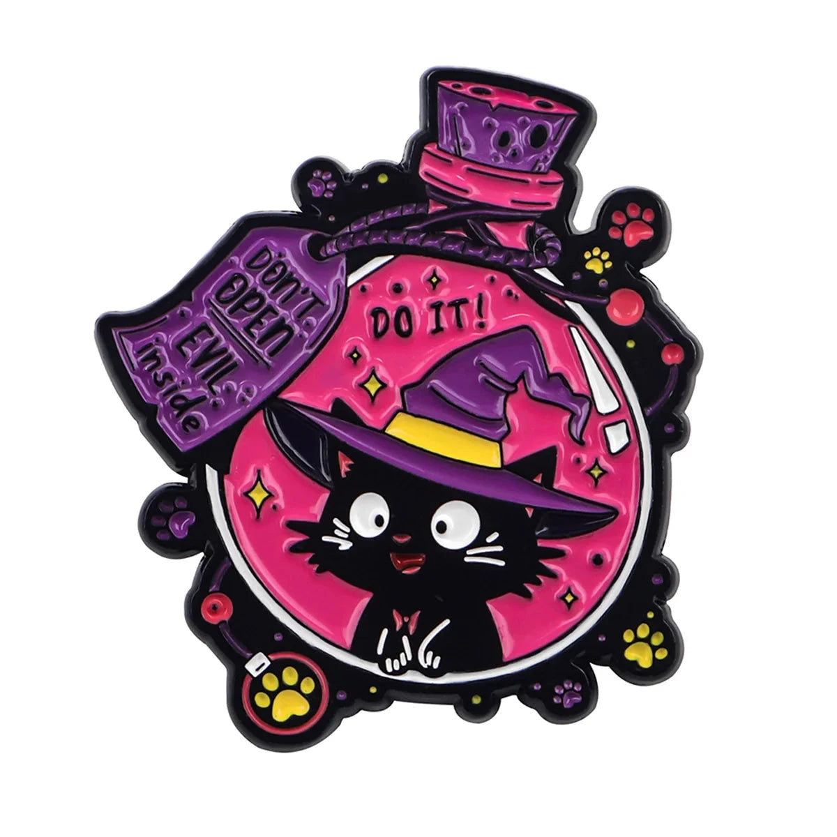 Cute Black Cat Enamel Pin Animal Brooch Pines Lapel Pins GlowCart