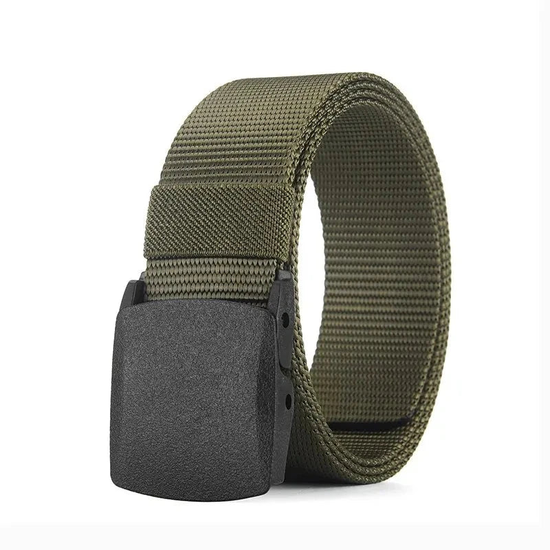 Men's Belt Outdoor Casual Canvas Belt Metal Free Training GlowCart