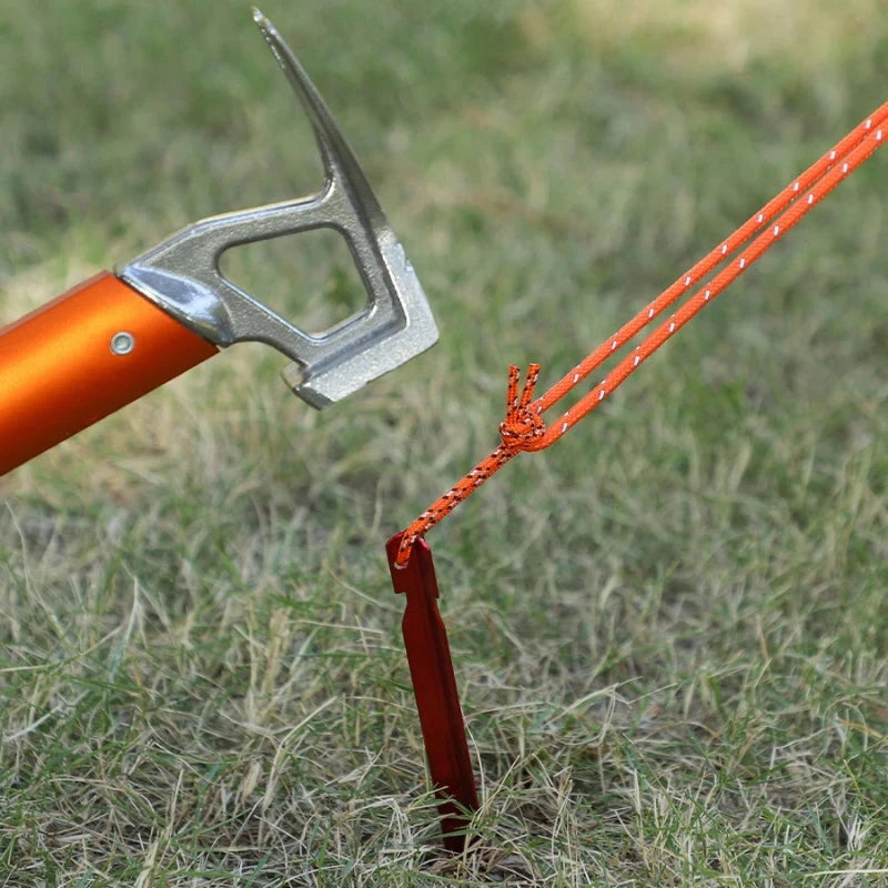 Outdoor tent with triangular ground nails Tent Takes Pegs GlowCart