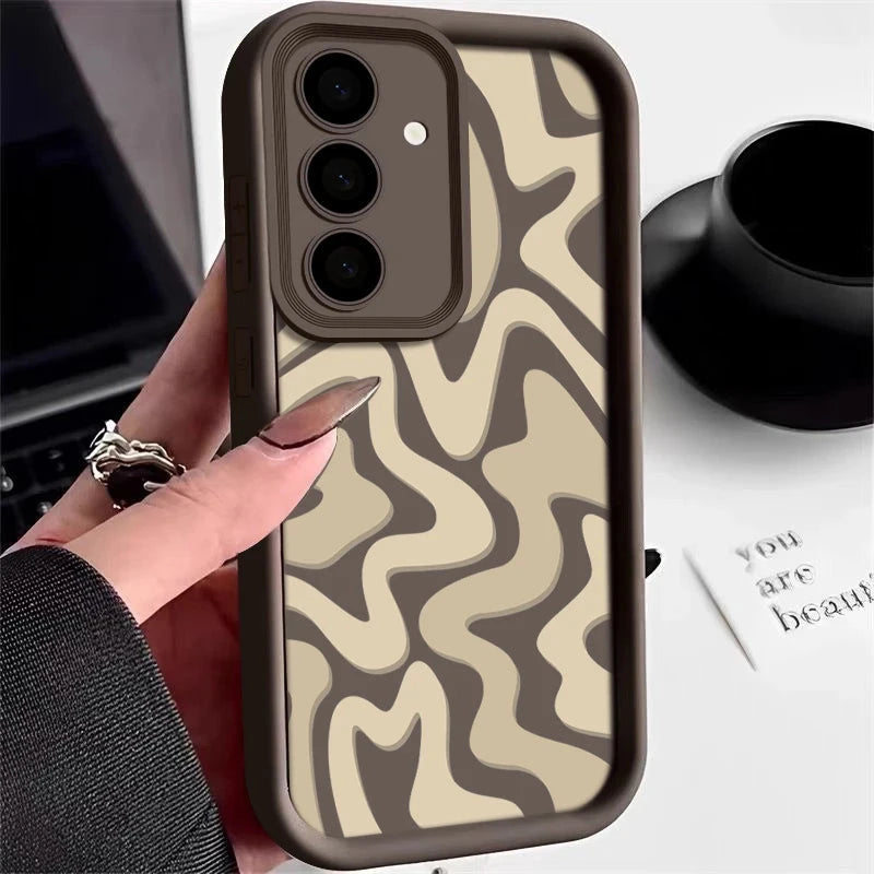 Striped Pattern Phone Case For Samsung Galaxy A17 A56 A16 GlowCart