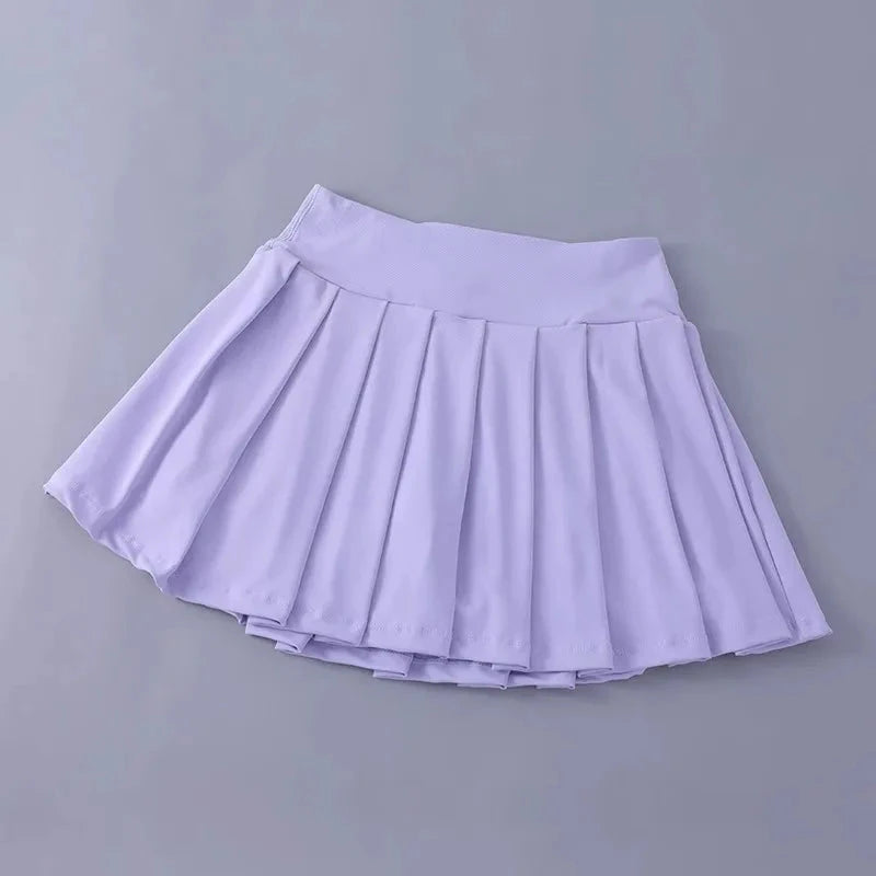 Women Tennis Pleated Skirt High Waisted Athletic Golf Skorts GlowCart