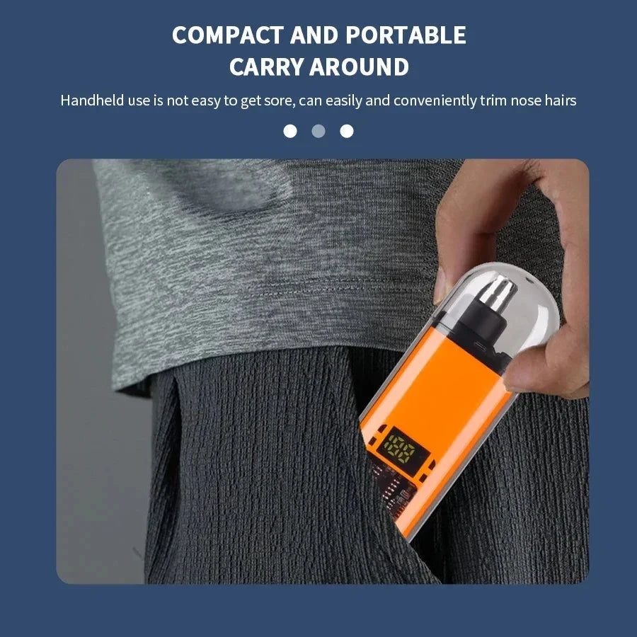 2 In 1 Electric Portable Ear And Nose Hair Trimmer Clipper GlowCart