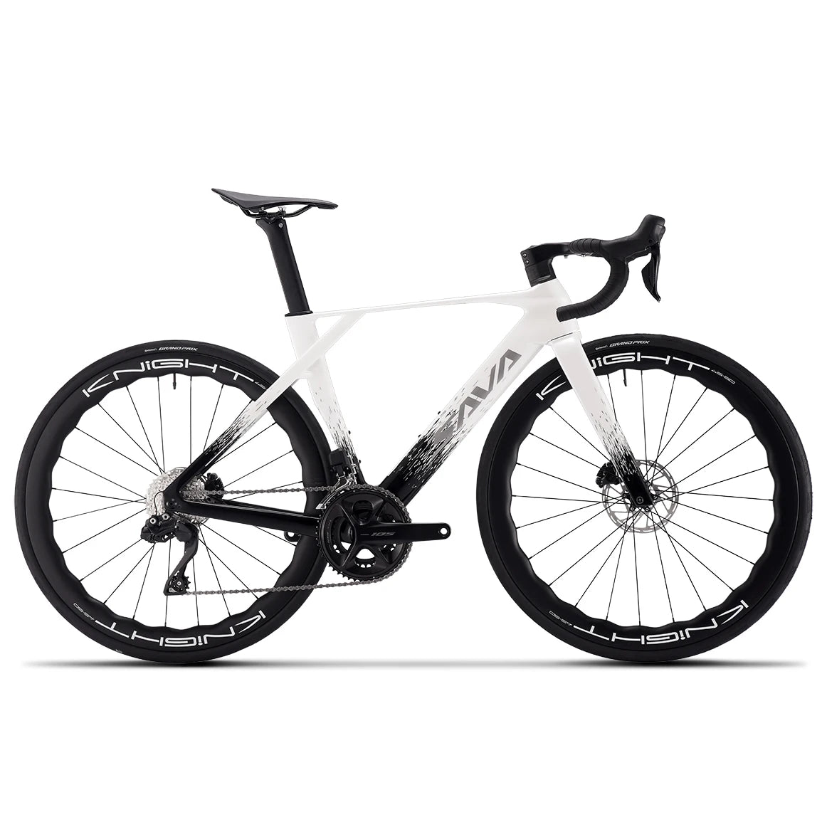 SAVA NEW Blade SLR7 C60 Carbon Fiber Road Bike, 700C Adult DI2 Bike, with SHIMANO 105 Di2 R7170 Components, Full Carbon Racing GlowCart