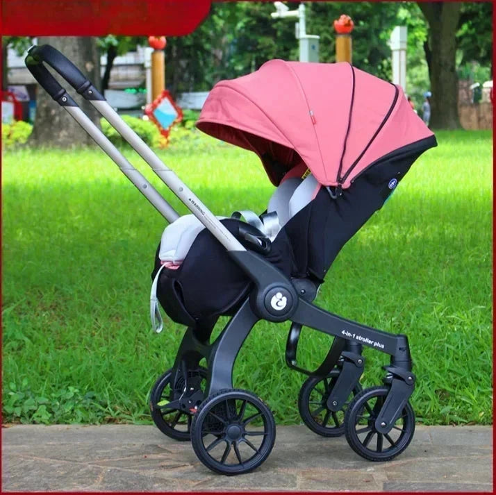 2025 New Four-in-One Multifunctional Newborn Stroller Lightweight Foldable Car Seat Two-way High View Baby Stroller Baby Carrier GlowCart