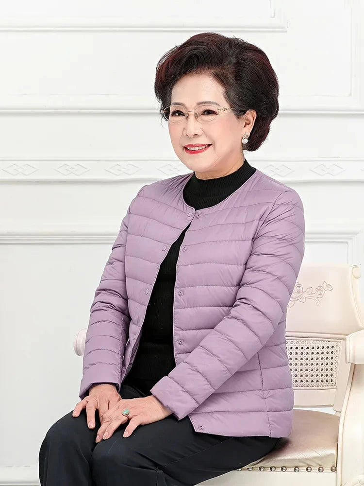 Woman Ultra Light Down Jacket Portable Parka Matte Fabric GlowCart