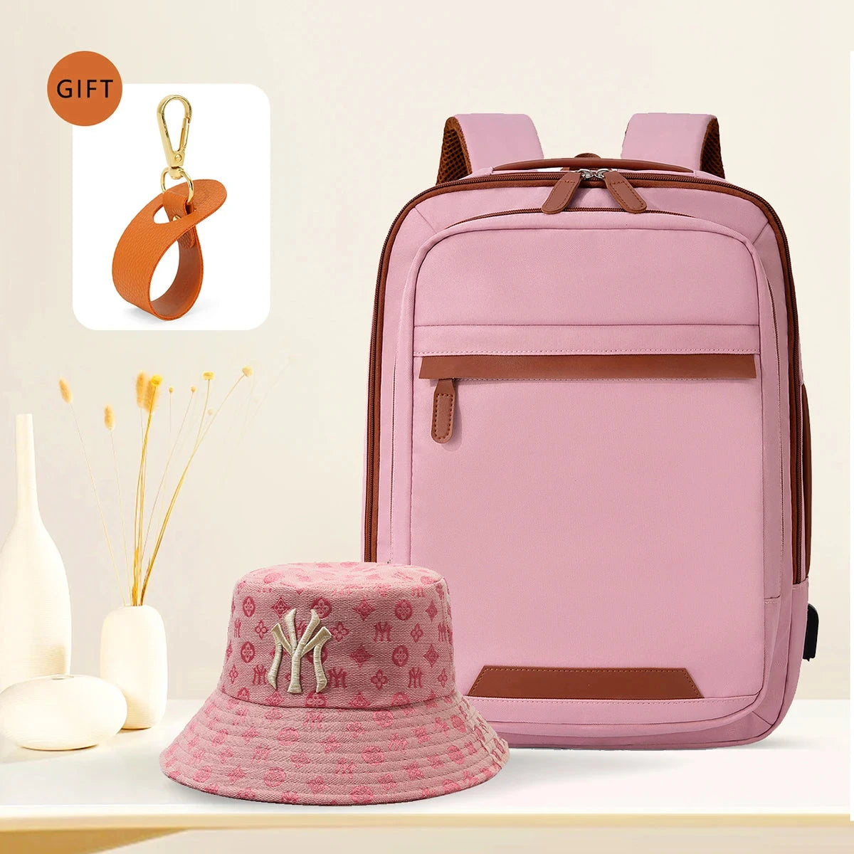 High-Quality USB Rechargeable Backpack Men's Waterproof Bag GlowCart