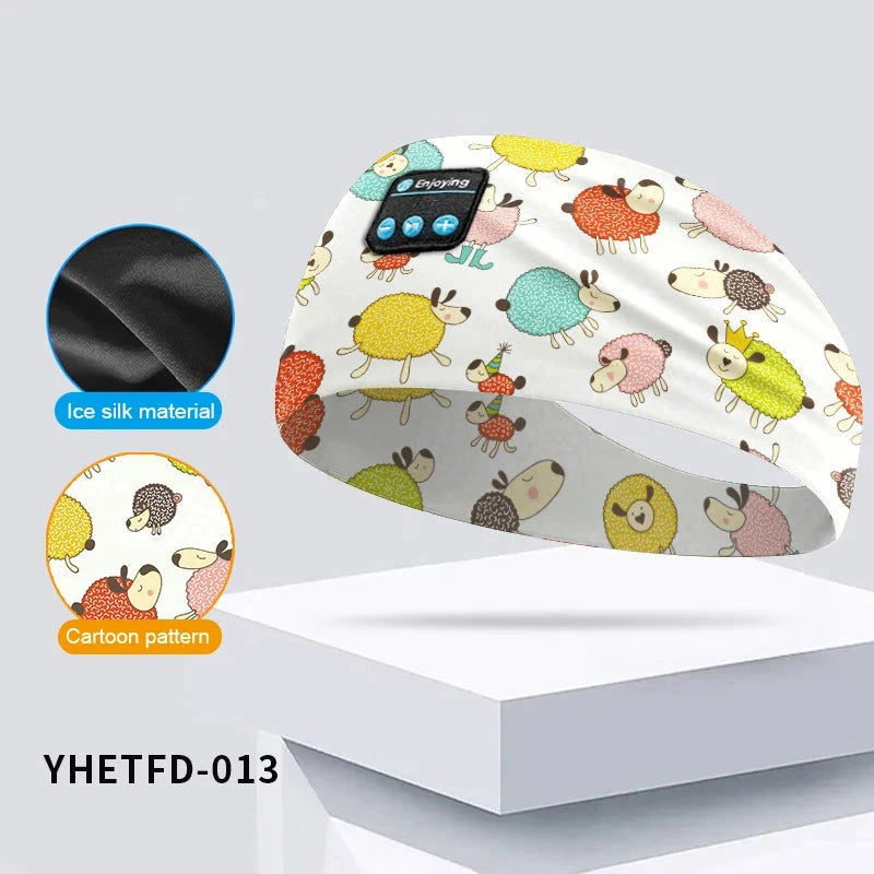 Kids Bluetooth Headphone Music Sport Headband Sleep Mask GlowCart