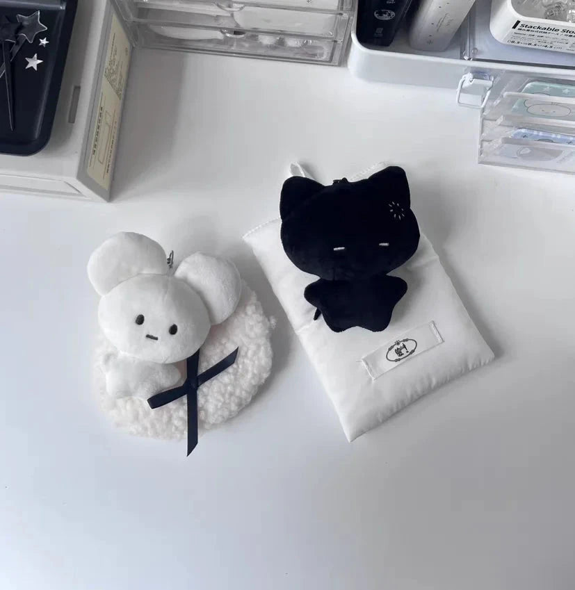 Cute Plush Cat Doll Keychain Girl Backpack Decoration GlowCart