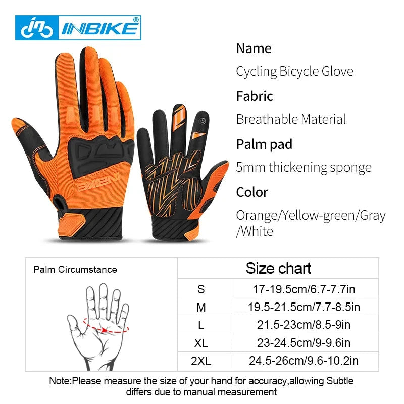INBIKE Men's Cycling Gloves Touchscreen MTB Cycling Bicycle Riding Gloves for Men Bike Sports Gloevs Motorcycle MTB Accessories GlowCart