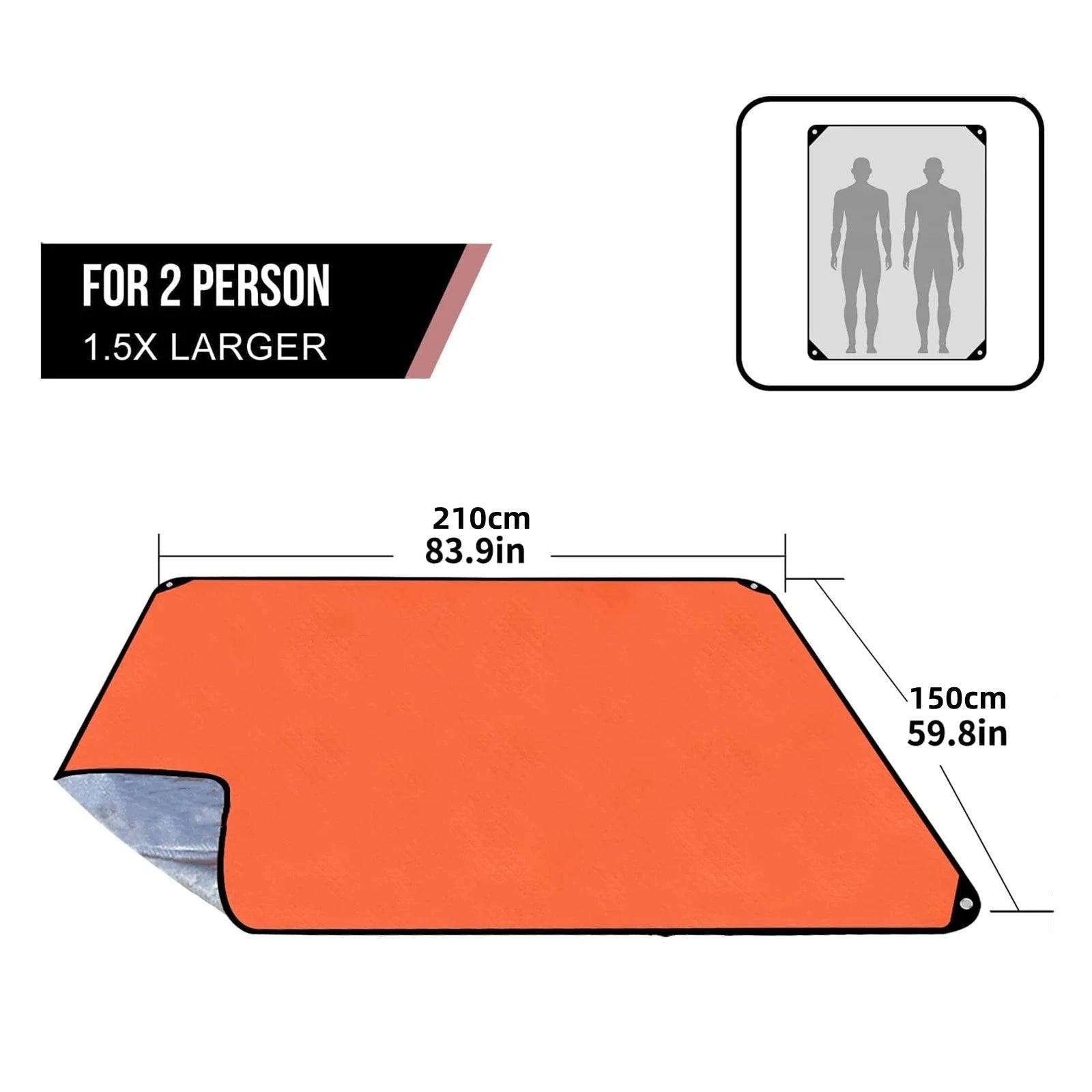 Heavy Duty Emergency Blanket Survival Gear Waterproof GlowCart