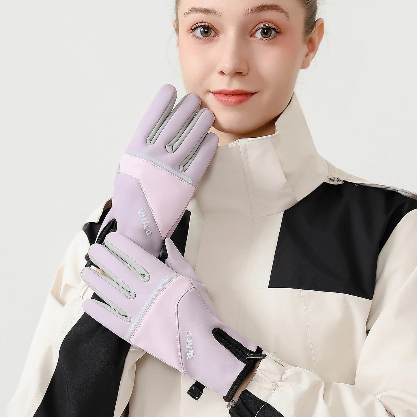 Winter Gloves Men Cycling Bike Women Thermal Fleece Cold Wind Waterproof Touch Screen Bicycle Warm Outdoor Running Skiing Mitten GlowCart