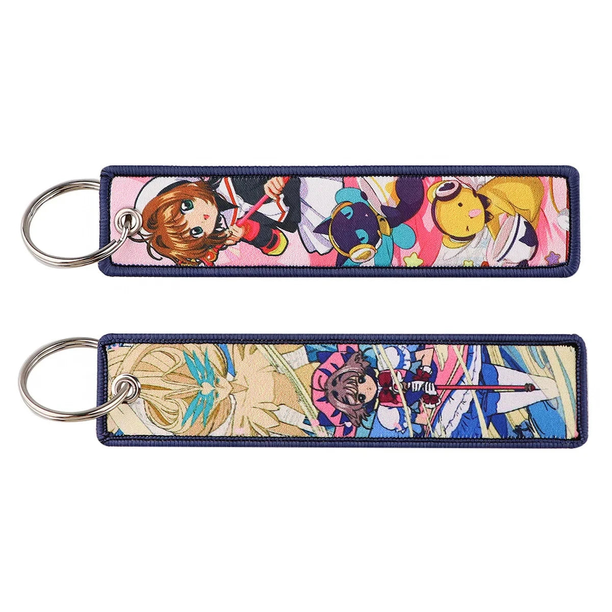 Classic Anime Cool Embroidery Key Fobs Key Tag Motorcycles GlowCart