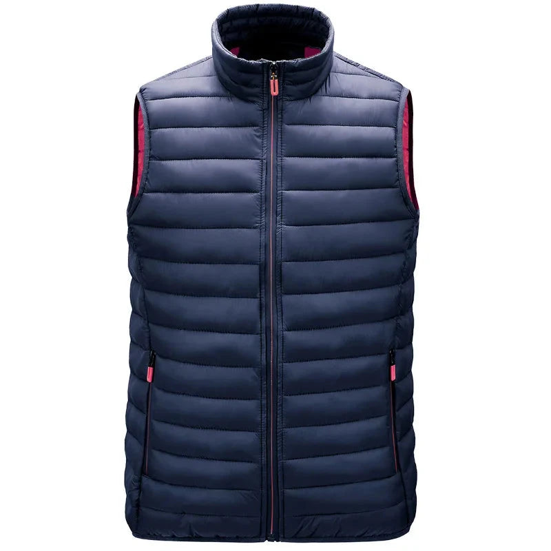 Vest Men Sleeveless Jackets Stand Collar WaistCoat Hot GlowCart