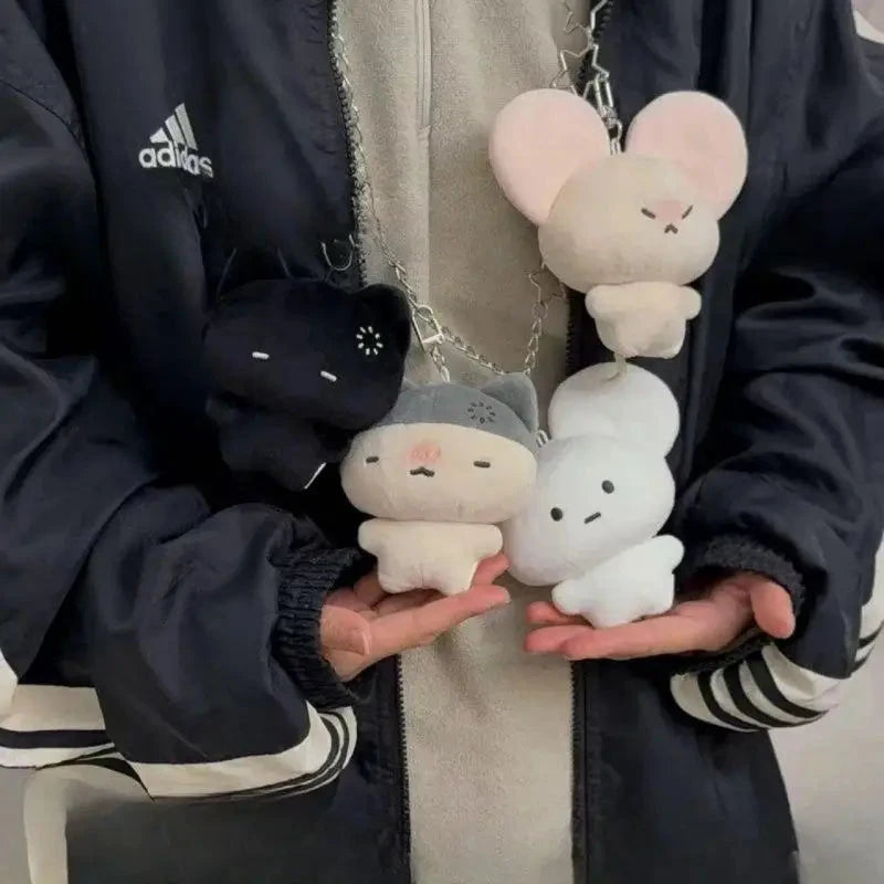 Cute Plush Cat Doll Keychain Girl Backpack Decoration GlowCart