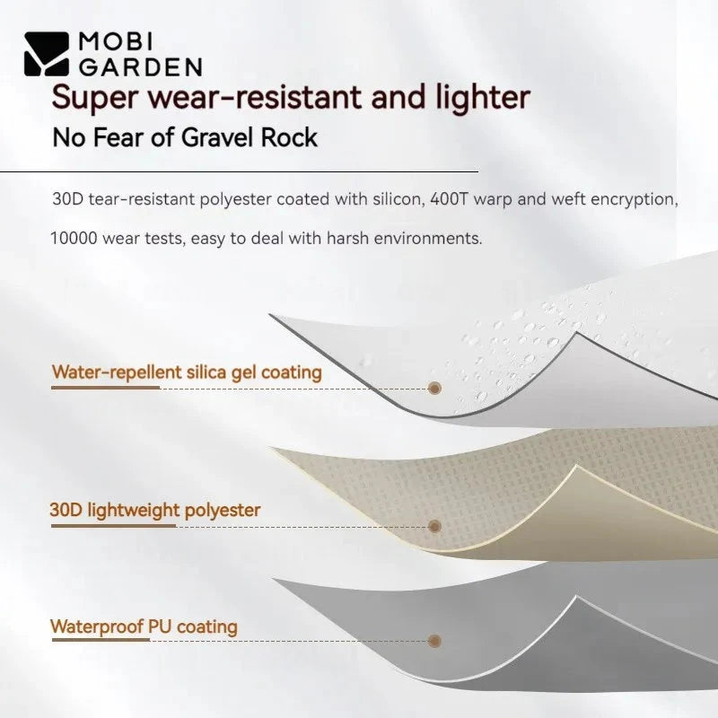 MOBI GARDEN Cold Mountain UL1/2 Ultralight Hiking 1/2 Person GlowCart