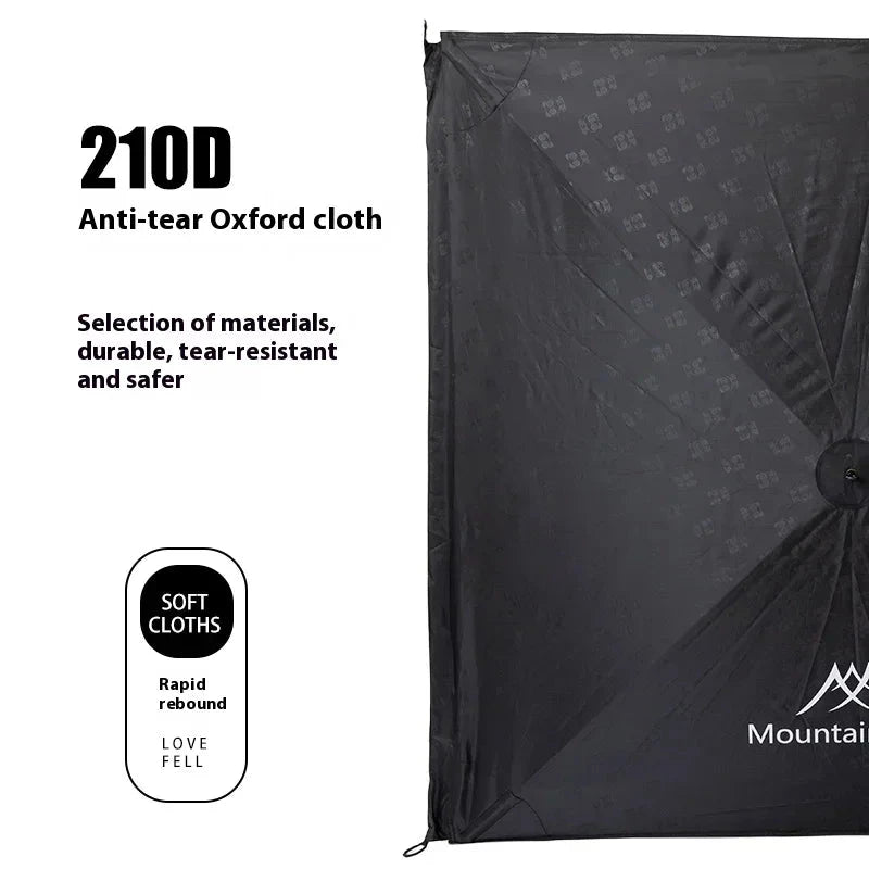 MOUNTAINHIKER Black Outdoor Windshield Curtain Camping GlowCart