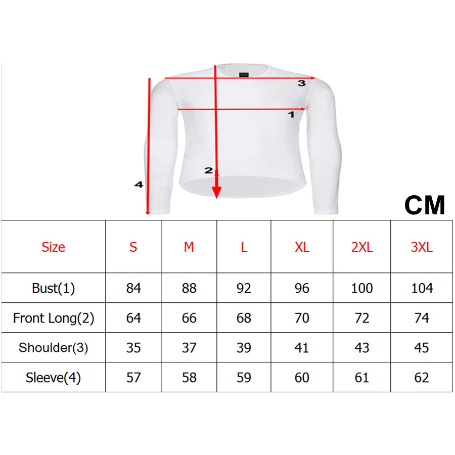 Rsantce 2024 Cycling Base Layer Long Sleeve Bike Sports Bike Shirt Underwear Racing Bicycle Jersey Shirt Undershirt GlowCart