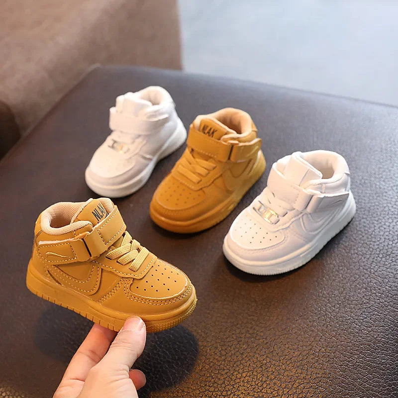 Casual Children's Sneakers Boys Girls Fall 2024 New Antislam Baby Shoes Walking Shoes Rubber Sole Comfortable Fit For Kids GlowCart