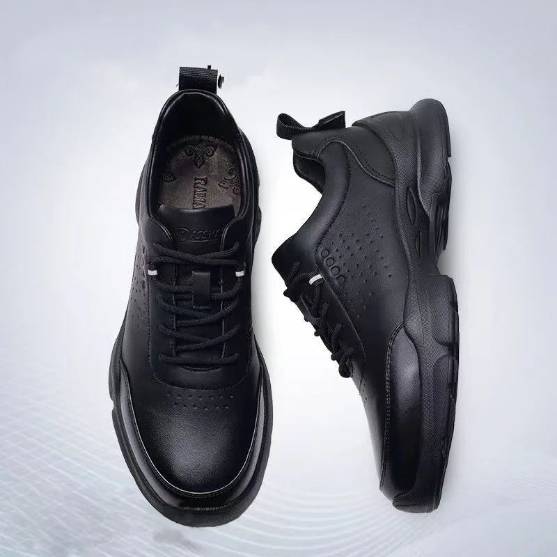 2025 Casual Men's Shoes Comfortable Breathable Walking Shoes Soft Soles Soft Surfaces Official Solid Color Men's Shoes GlowCart