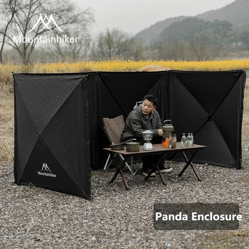 MOUNTAINHIKER Black Outdoor Windshield Curtain Camping GlowCart
