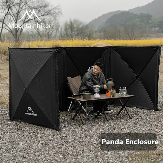 MOUNTAINHIKER Black Outdoor Windshield Curtain Camping GlowCart