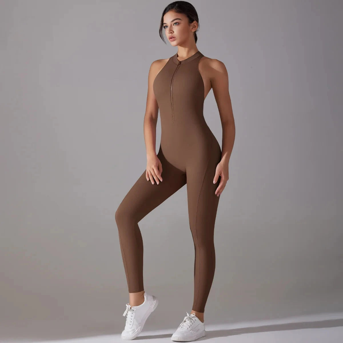 Sexy Hollow Backless Scrunch Sporty Jumpsuit Raises Butt GlowCart