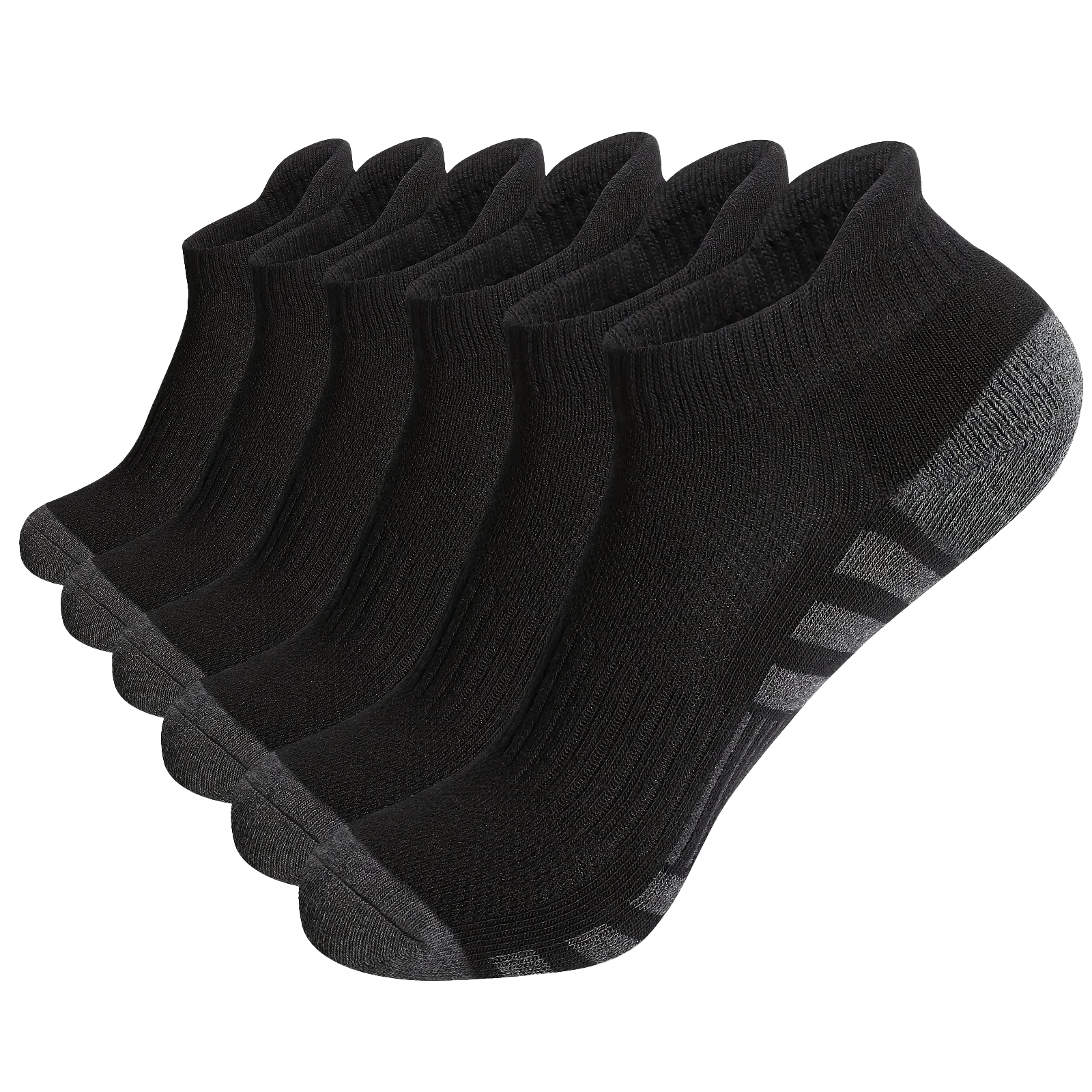 12 Pairs Men's Mesh Breathable Sports Socks , Solid Color Low Cut Casual Short Tube Socks For All Seasons GlowCart