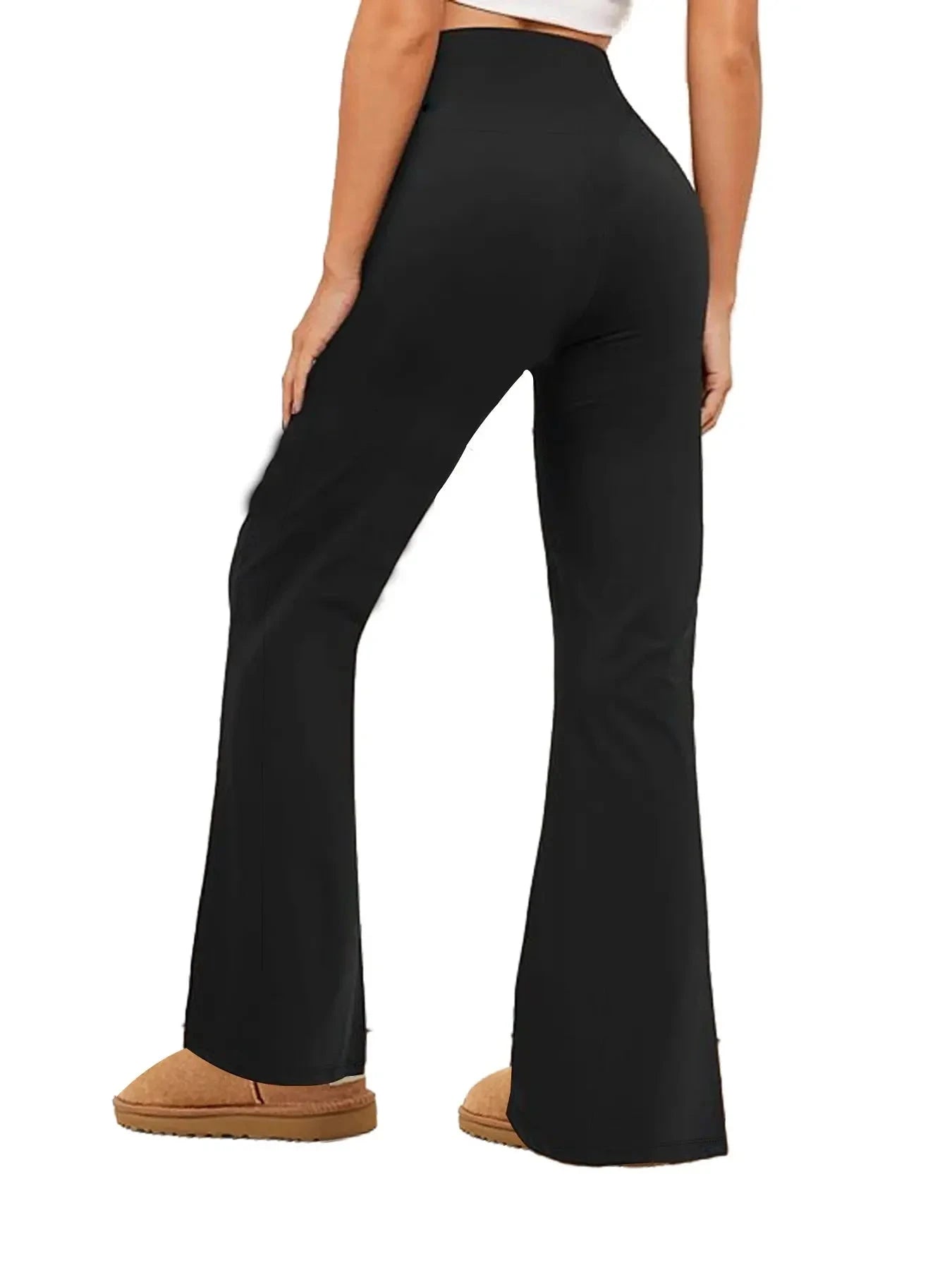 Women's Super Soft Flare Pants High Waisted Tummy Control GlowCart