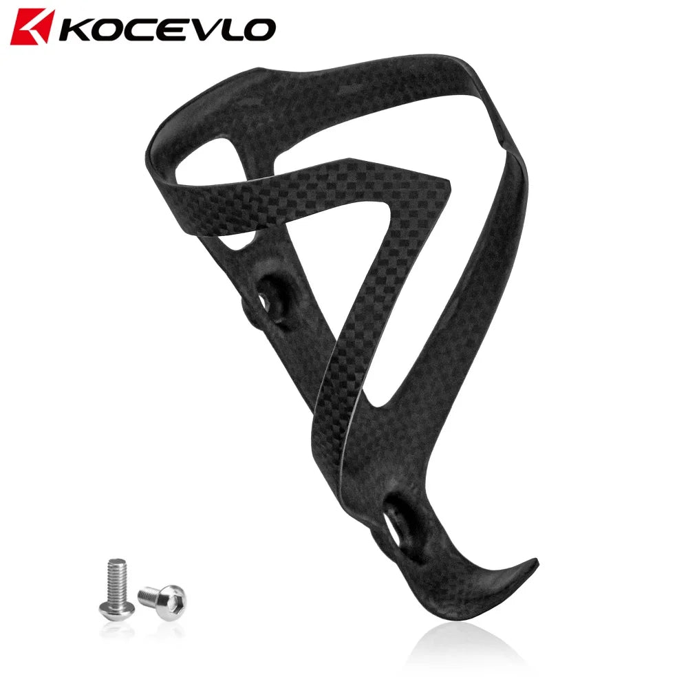 KOCEVLO RXL Lightweight Bicycle Bike Cycling Carbon Bottle Cage 22g Mtb Holder Black 3K carbon Matt GlowCart