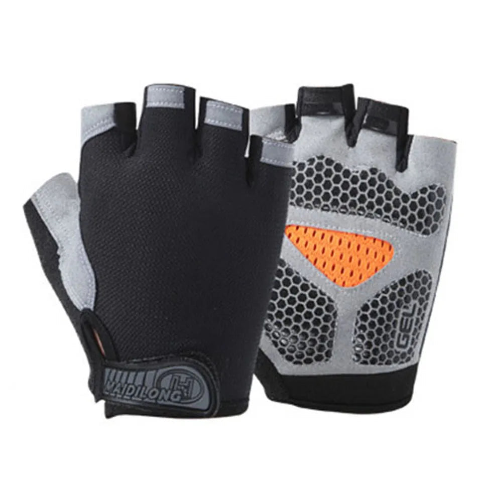 GTUBIKE Half Finger Gloves Anti-slip Shock Absorben Outdoor Sports Climbing Cycling Fitness Tool Upgraded Gloves For Men Women GlowCart