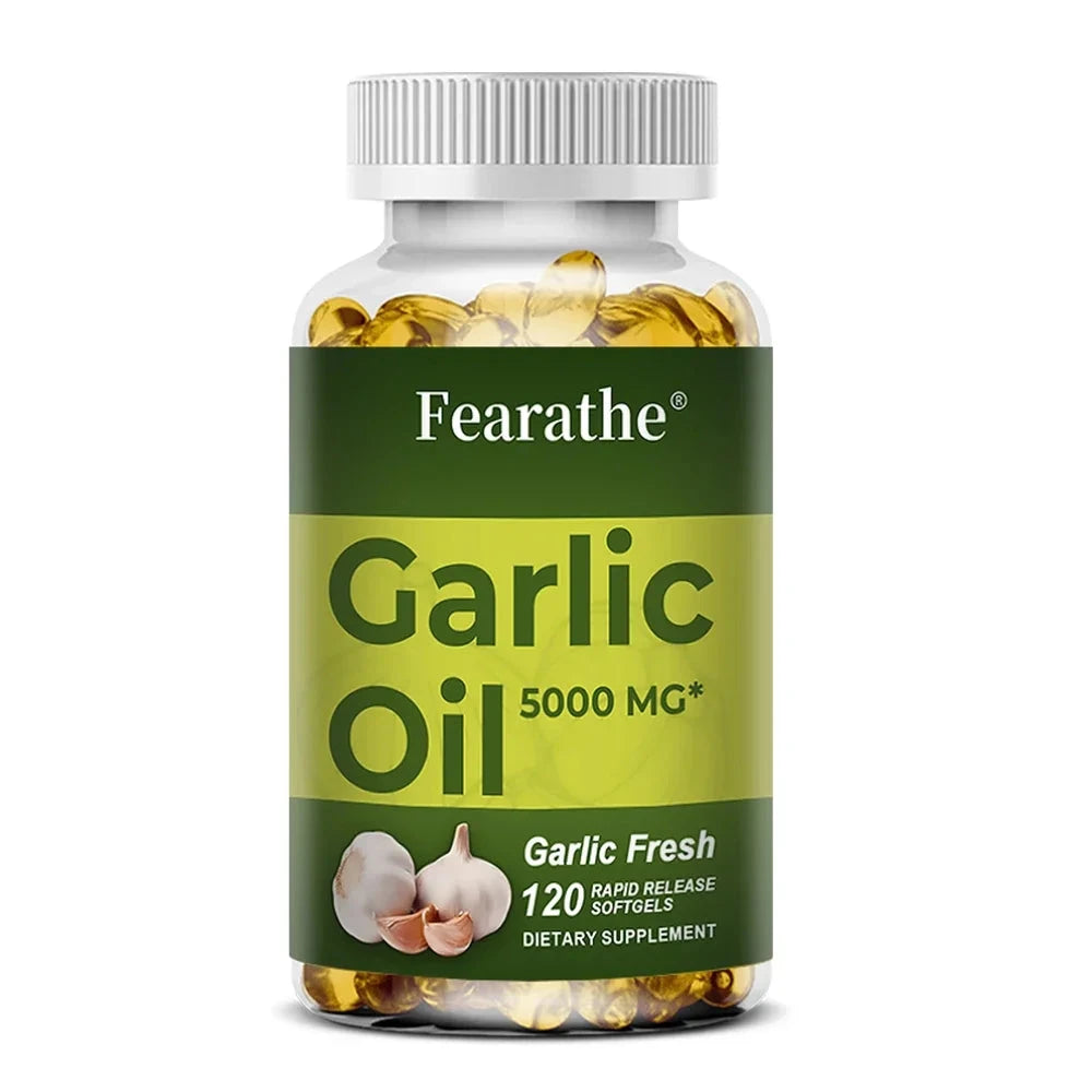 Premium Garlic Fresh 5000mg, Garlic Oil Dietary Supplement GlowCart