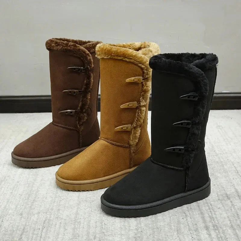 trend winter warm Women's Snow boots  For Waterproof GlowCart