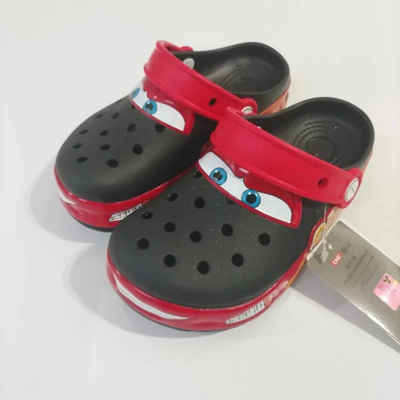 Mcqueens Kawaii Eva Sandals Anime Home Beach Shoes Disney Children Breathable Slippers For Kids Gift Ankle-Wrap Luminous Slipper GlowCart